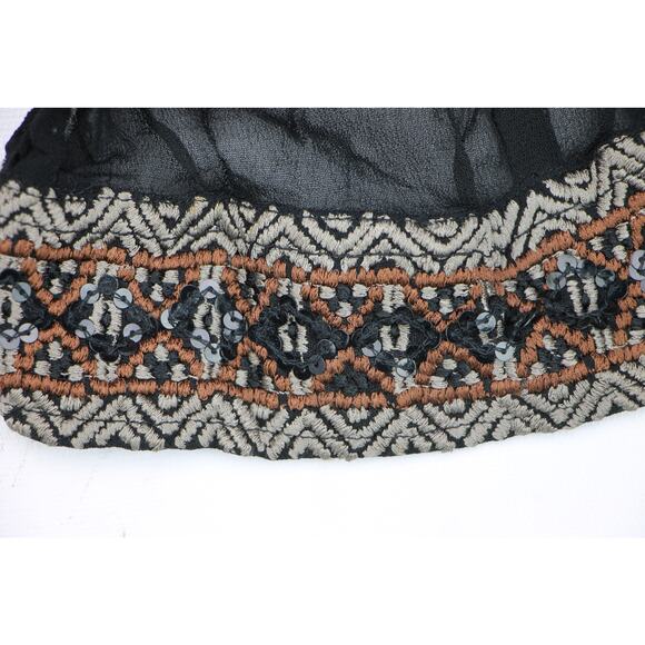 Chan Luu Sheer Sequin Embroidered Blouse XS - Picture 6 of 16